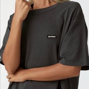 Joah Brown Oversized Crew Tee Washed Black